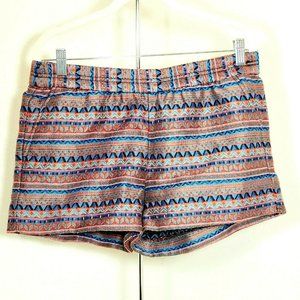 J CREW Aztec Jacquard Boardwalk Pull On Shorts 8